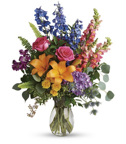 Colors Of The Rainbow Bouquet from Richardson's Flowers in Medford, NJ